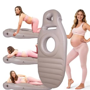 <span class=keywords><strong>Lit</strong></span> gonflable multifonctionnel portable et pliable en PVC, matelas <span class=keywords><strong>de</strong></span> soutien pour dormir sur le ventre avec dossier confortable et rembourrage épais - Product Image 2