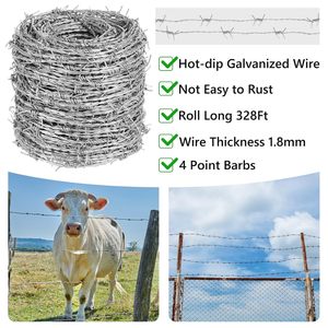 <span class=keywords><strong>ลวดหนาม</strong></span>ชุบสังกะสีเส้นเดี่ยวเคลือบพีวีซี 200ม./500ม. <span class=keywords><strong>ลวดหนาม</strong></span>เกลียวกลับ ขนาด <span class=keywords><strong>10</strong></span> เกจ - Product Image 4