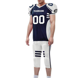 Maillots de football américain pour hommes adultes, 100% polyester respirant, grande taille, nom d'équipe personnalisé - Product Image 6
