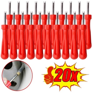 Universal Schrader Valve Core Remover Tool, Single Head Plastic Tire Repair <strong>Wrench</strong> for Car Bike Motorcycle Red - Product Image 6