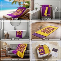 100% Cotton Jacquard Bath Towels Ultra Soft and Highly Absorbent for Yoga Gym Hotel and Spa