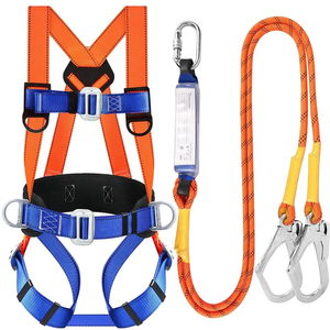 Arnés <span class=keywords><strong>de</strong></span> Seguridad Ajustable para Trabajos en Altura, Rescate, Espeleología, Rappel, Protección Corporal Completa, Protección <span class=keywords><strong>de</strong></span> Cintura para Escalada - Product Image 1