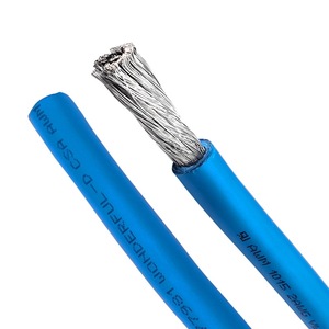 สายไฟหุ้มฉนวน 1015 ขนาด 2AWG ทองแดงเคลือบดีบุก สีฟ้า สายกลม PVC สำหรับใช้งานไฟฟ้า - Product Image 1