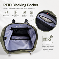 Sac à dos pour ordinateur portable de 16 pouces, grand format, multi-poches, imperméable, à fermeture éclair, pour femmes et hommes, idéal pour les voyages, la randonnée et le camping