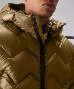 2025 invernale da uomo nuovo capospalla Slim di moda lucido leggero piumino con cappuccio da donna largo taglie forti con parka piumino - Product Image 5