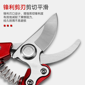 Nice Pruning Shears Stainless Steel 53mm Blade 10-20mm <b>Trimming</b> Diameter Garden Orchard Use - Product Image 4