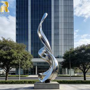 Scultura Moderna Astratta in Acciaio Inossidabile di Grandi Dimensioni RELONG, Personalizzabile per Decorazioni Urbane Esterne - Product Image 1
