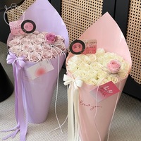 Papier d'emballage floral en promotion, PE non couché double face 85 microns, couleur unie, imperméable, antistatique, compatible impression numérique