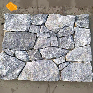 Pavés blancs de <span class=keywords><strong>cuisine</strong></span> naturelle Revêtement mural en quartzite Drapeau aléatoire <span class=keywords><strong>ardoise</strong></span> gris brillant extérieur Carreaux de façade de jardin Livraison en stock - Product Image 1