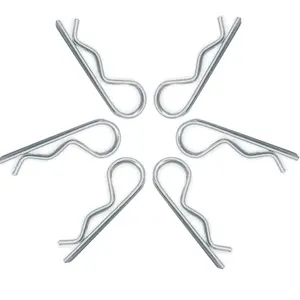 Tùy Chỉnh Dây Hình Thành Kim Loại Kẹp Mùa Xuân Hitch Pin Kim Loại R Mùa Xuân Clip - Product Image 1