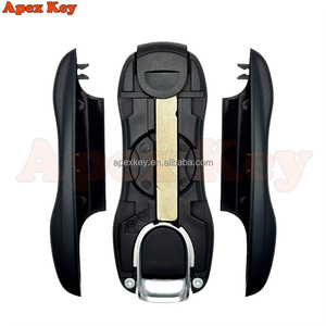 Étuis de clés de remplacement noirs de haute qualité et élégants pour Porsche 911 avec autocollants pour la création de cadres photo artistiques - Product Image 3