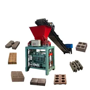 Full Automatic Fly Ash Garden Brick Making Machinery Interlocking Solid Concrete Block for Cement and Sand Raw Materials