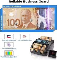 Detector de moneda, máquina contadora de billetes, contadores de billetes, contador de dinero, contador de dinero