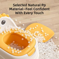 Chaise d'apprentissage de la propreté pour bébé en plastique PP, toilette pour tout-petits avec coussin de siège en PVC souple, brosse de nettoyage pour la maison, les voyages et l'extérieur