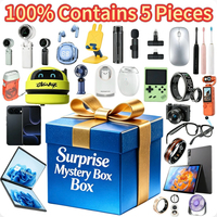 Set di 5 Pezzi: Emozionante Mystery Box con Elettronica di Consumo come Console da Gioco, Occhiali Smart, Umidificatore d'Aria