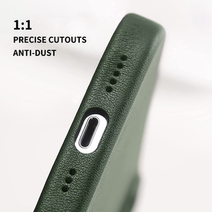 Étui de téléphone Wintop, nouveau style, en cuir véritable et microfibre, pour <span class=keywords><strong>iPhone</strong></span> 14/13/12, type sac bandoulière, housse de protection professionnelle - Product Image 5