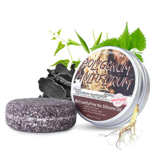 Jabón de barra de champú hecho a mano, extracto de planta <span class=keywords><strong>natural</strong></span>, jabón de champú, barra de champú de pelo negro de limpieza profunda sólida - Product Image 4