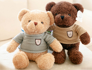 Orsacchiotti di <span class=keywords><strong>Peluche</strong></span> Personalizzati per Bambini con Logo Ricamato, Giocattoli in <span class=keywords><strong>Peluche</strong></span> con Maglione, Orsetti di <span class=keywords><strong>Peluche</strong></span> Lavorati a Maglia con Logo Personalizzato - Product Image 3