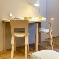 Chaise de salle à manger design Artek en bois massif, style crème, vintage, origine Chine, meubles pour la maison