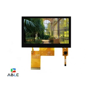 HMI 4.3 นิ้ว 480x272 IPS TFT LCD โมดูลจอแสดงผลแบบคาปาซิทีฟ 10 จุดสัมผัส RGB 40 พินอินเทอร์เฟซ 500cd/m2 ความสว่างไฟ LED แบ็คไลท์ - Product Image 1