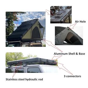 Tente extérieure de toit de voiture, <span class=keywords><strong>camping</strong></span> et randonnée Conception ouverte et fermée à coque dure. Pratique et rapide, adapté aux visites autonomes - Product Image 5
