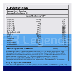 แคปซูล Nootropic สำหรับเสริมสร้างความจำเสริมสุขภาพสมองฉลากที่กำหนดเอง - Product Image 5