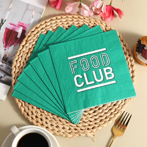 Servilletas impresas con letras, estilo coreano, perfectas para fiestas, reuniones, hoteles de alta gama, restaurantes, desechables, transfronterizas - Product Image 4