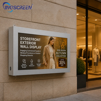 INGSCREEN OEM ODM Totem d'affichage numérique extérieur personnalisé, écran haute luminosité avec système de refroidissement et de chauffage intelligent