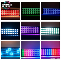 Projecteur LED Stroboscopique à Effet Pixel 400W 32 bits avec Gradation Linéaire DMX512 RDM, Boîtier Métallique, Flash 1~30Hz pour DJ, Bar, Discothèque, Club