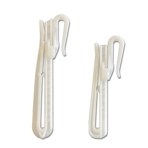 Attacher la maison décorative en métal S-fold Rail tuyau drapé Type de support accessoire ombre plastique bande support accessoire tringle à rideau crochet - Product Image 1