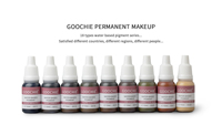 Encre de tatouage pour sourcils, lèvres et yeux Goochie, 18 couleurs, pigments de maquillage permanent