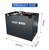 Baterai Forklift Lithium LiFePO4 76.8V 412Ah dengan BMS, Pengganti Aki Timbal Asam 72V untuk Truk Counterbalance Mitsubishi FB30 FB35P9