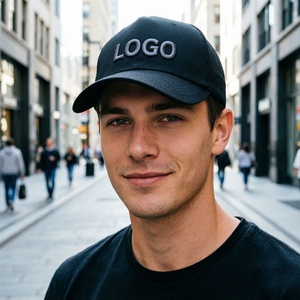 Gorra Trucker de 5 Paneles con Logotipo Personalizado, de Malla Transpirable, de Perfil Alto, para Verano, Gorra de Béisbol Lisa para Hombre y Mujer - Product Image 3