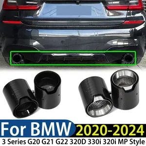 Para BMW Serie 3 G20 G21 G22 320D 330i 320i 2020-2024: Sistema de escape de repuesto con punta de silenciador y boquilla, accesorios para automóvil - Product Image 1