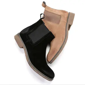 Chaussures en cuir pour hommes, Style décontracté, bottes Cool pour moto, mode, col haut, Style british, vente en gros,