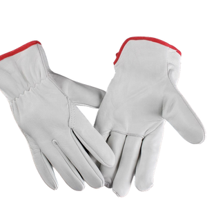 Gants de travail de conducteur en cuir de peau de vache, sans doublure - Product Image 5