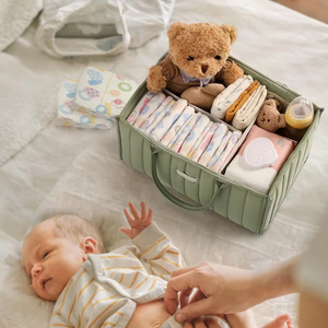 Organisateur <span class=keywords><strong>de</strong></span> couches pour bébé élégant, panier <span class=keywords><strong>de</strong></span> rangement matelassé, <span class=keywords><strong>cadeau</strong></span> idéal pour une baby shower - Product Image 2