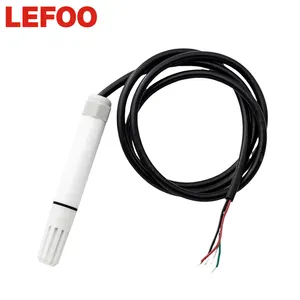 LEFOO prob tipi rs485 modbus 0 ~ 10v dc çıkış IP65 sıcaklık ve nem sensör verici