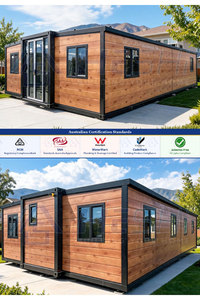 บ้านสำเร็จรูปแบบขยายได้มาตรฐาน AU ขนาด 20 ฟุต 40 ฟุต 1 2 3 4 5 ห้องนอน บ้านพับได้ ราคาประหยัด บ้านเคลื่อนที่ วิลล่า - Product Image 2