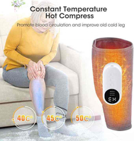 Appareil de massage des jambes portable, physiothérapie, rééducation, masseur de jambes avec compression thermique pour la circulation sanguine