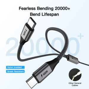 UNIEAN Venta al por mayor <span class=keywords><strong>Tipo</strong></span>-c 480Mbps <span class=keywords><strong>cable</strong></span> de datos <span class=keywords><strong>2</strong></span> en 1 <span class=keywords><strong>Cable</strong></span> USB PD100W <span class=keywords><strong>tipo</strong></span> C <span class=keywords><strong>cable</strong></span> de <span class=keywords><strong>carga</strong></span> rápida para Iphone a Notebook - Product Image 6