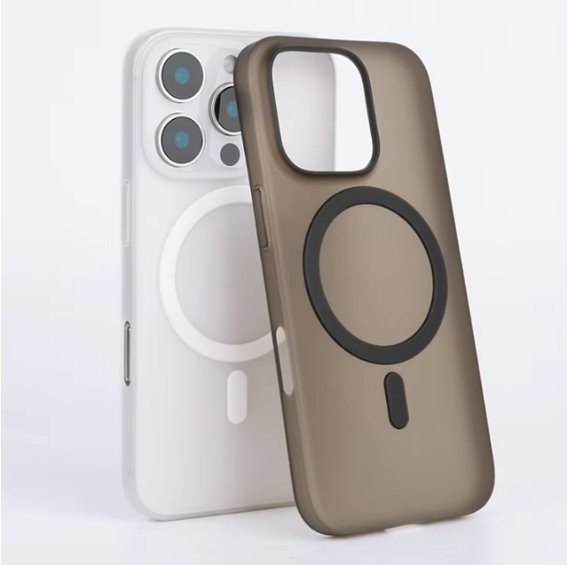 High Quality Transparent Shockproof Phone Case for iPhone 12 13 14 15 16 Pro Max with Wireless Charging Magnetic Back Cover
