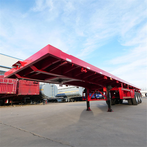 <span class=keywords><strong>Semi</strong></span>-remorque à plateau plat de <span class=keywords><strong>13</strong></span> mètres avec système de verrouillage par torsion pour la livraison logistique - Product Image 3