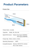 SSD Internal NVMe M.2 2280 PCIe3.0 3000Mo/s Untuk Komputer Desktop Dan Laptop OEM ODM Grosir
