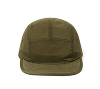 Casquette de course personnalisée avec logo graphique réfléchissant, casquette de course à 5 panneaux à visière courte, résistante à l'eau, séchage rapide, en nylon