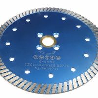 Lame de scie diamantée turbo de 6 pouces / disque de coupe pour la découpe du granit américain