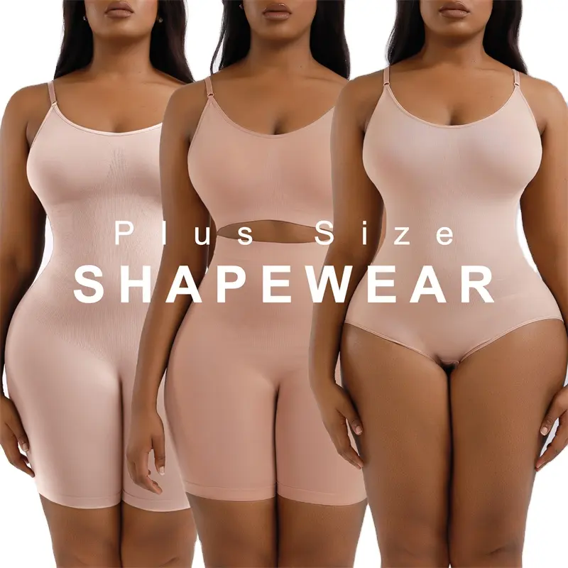 Aoyema Custom Seamless Jumps uit Braune Shape wear für Frauen High Elastic Enhancer Butt Lifter Shaper Ganzkörper Shaper Bodysuit