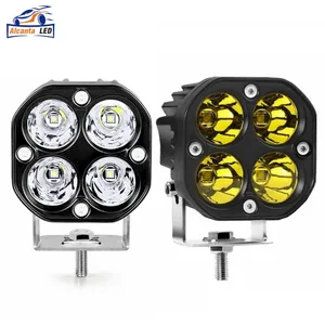 Miniluz LED de trabajo cuadrada para coche, Luz antiniebla de carretera de 3 pulgadas, foco amarillo, 12V, 24V, o-ff, para camión Lada 4X4 4WD, accesorios para coche