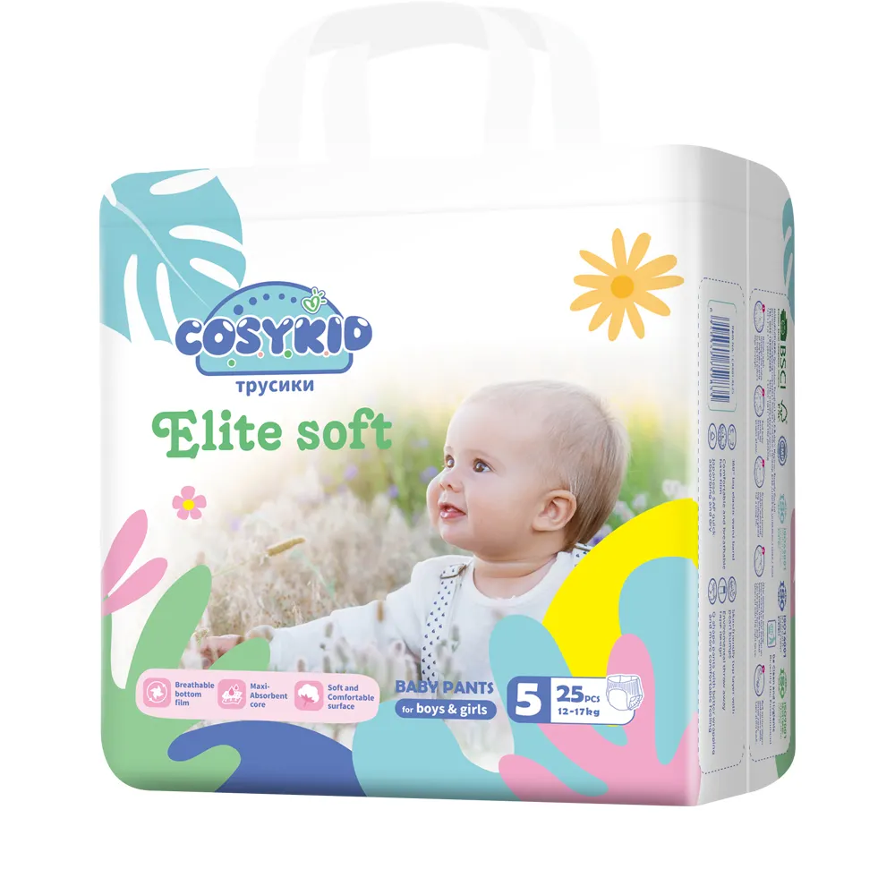 Sıcak satış özel marka COSYKID bebek bezi özelleştirilmiş inkontinans su geçirmez bezleri toptan bebek yukarı çekin alıştırma külodu