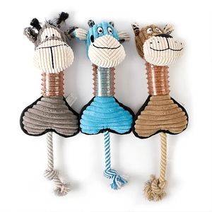 Çevre dostu Pet peluş köpek oyuncaklar her türlü dayanıklı sevimli hayvanlar çiğnemek eğitim diş çıkarma köpek oyuncak - Product Image 1